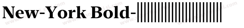 New-York Bold字体转换